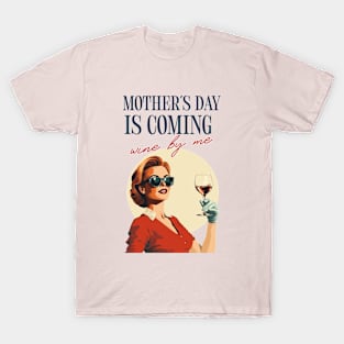 Mothers Day Vintage Wine Mom T-Shirt